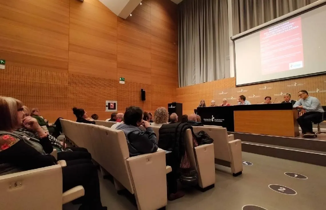 Foto de la jornada de presentación del modelo "Convive" de los Centros de Fundación de Caja Navarra